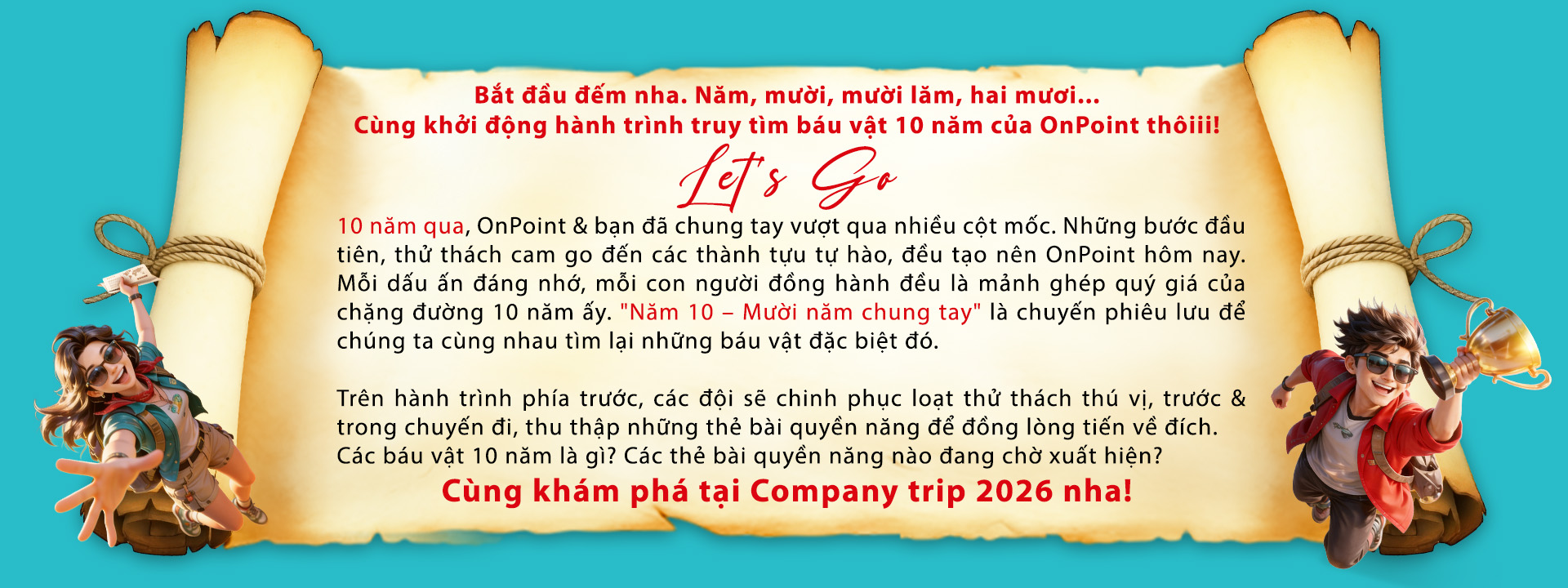 Lưu ý trước chương trình